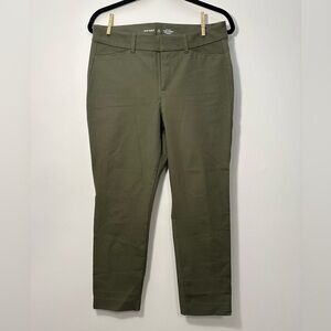 NWOT Old Navy High-Waisted Pixie Skinny Ankle Pants Size 10P in Olive Green